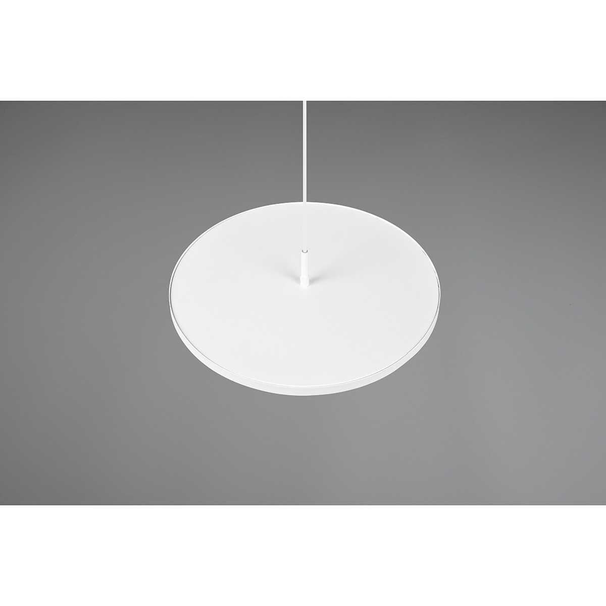 LED Hanglamp - Hangverlichting - Trion Trula - 29W - Natuurlijk Wit 4000K - Dimbaar - Rond - Mat Wit - Aluminium