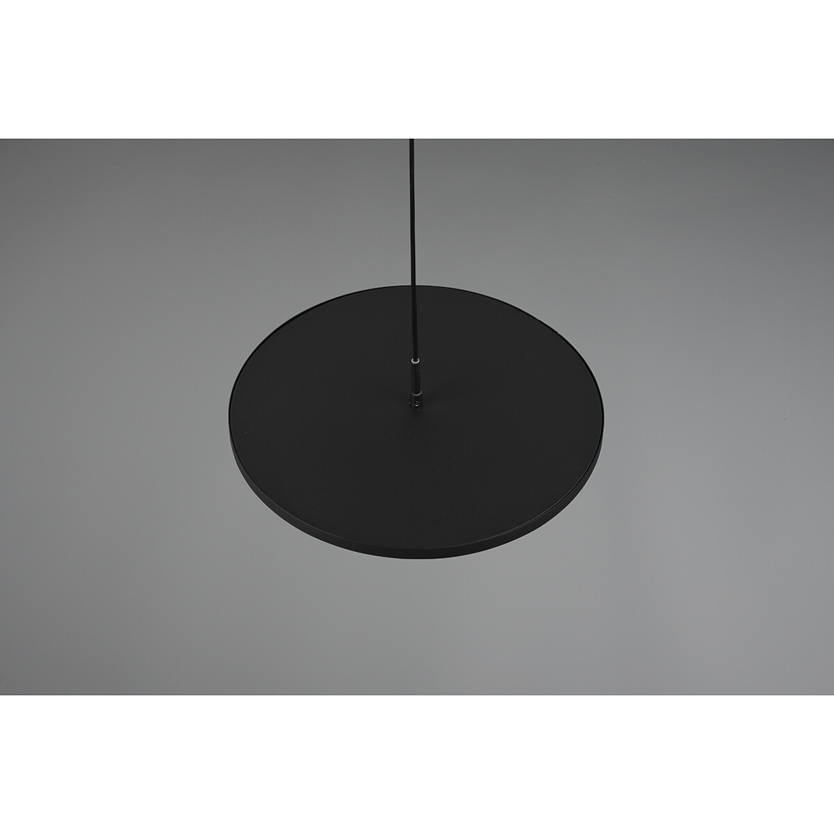 LED Hanglamp - Hangverlichting - Trion Trula - 29W - Warm Wit 3000K - Dimbaar - Rond - Mat Zwart - Aluminium