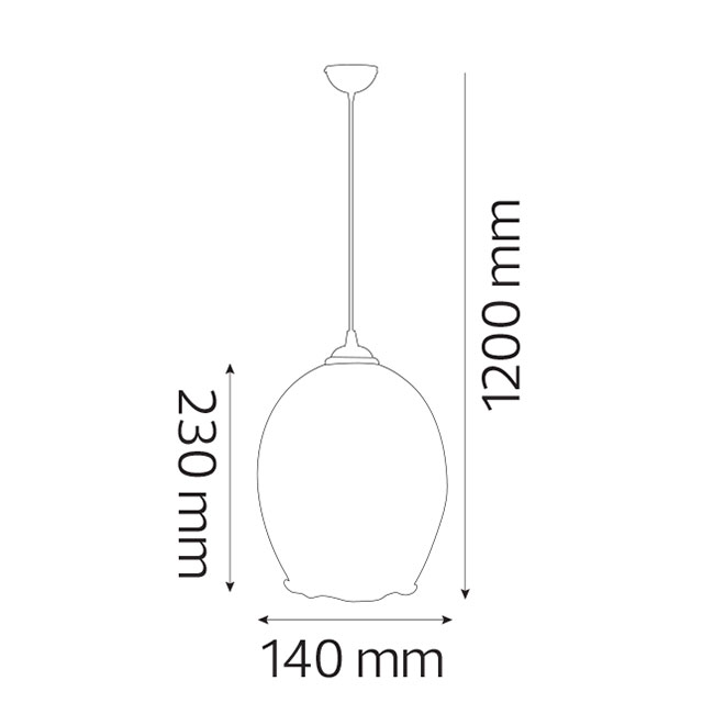 LED Hanglamp - Meteorum XL - Ovaal - Chroom Glas - E27