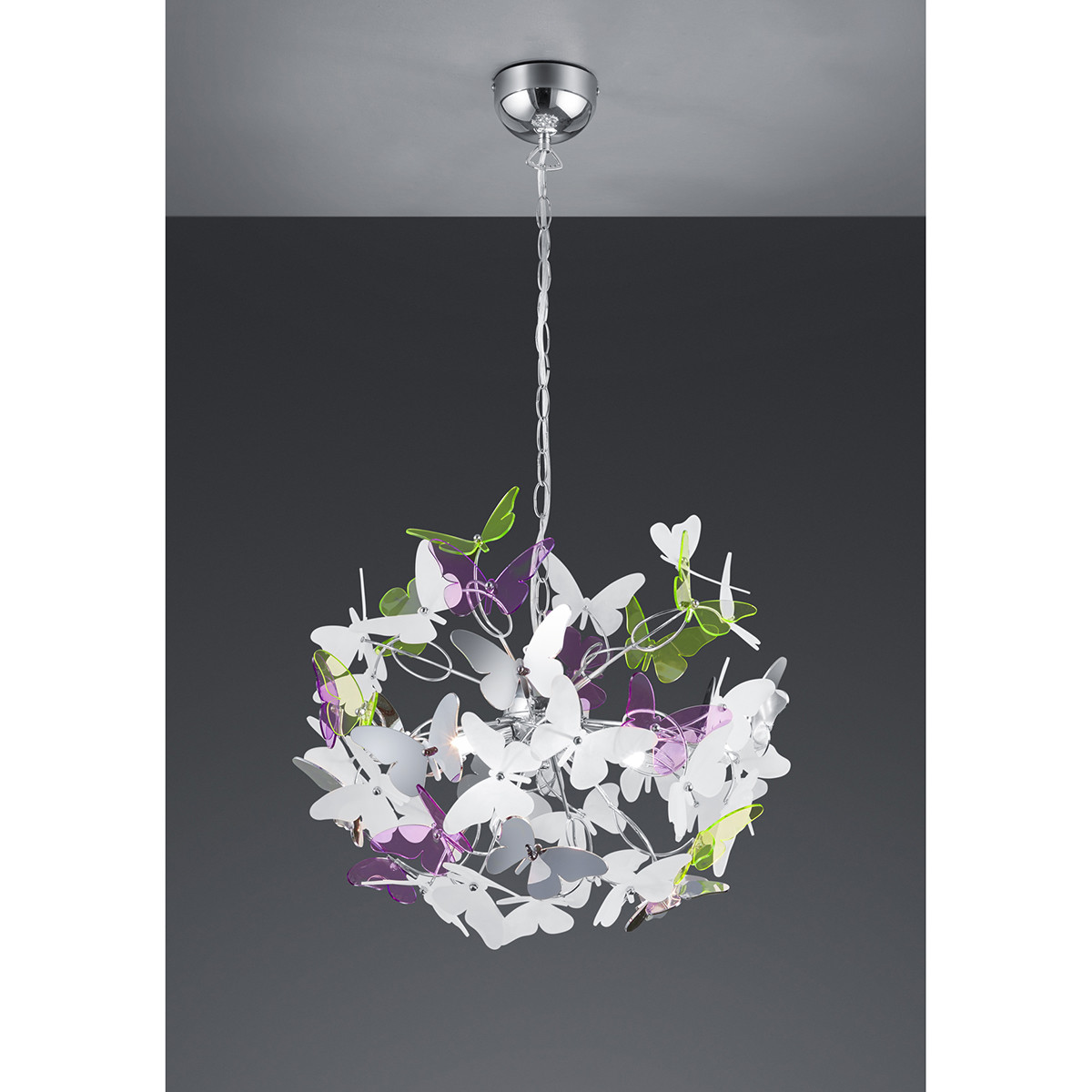 LED Hanglamp - Trion Baduli - G9 Fitting - 4-lichts - Rond - Glans Chroom - Aluminium