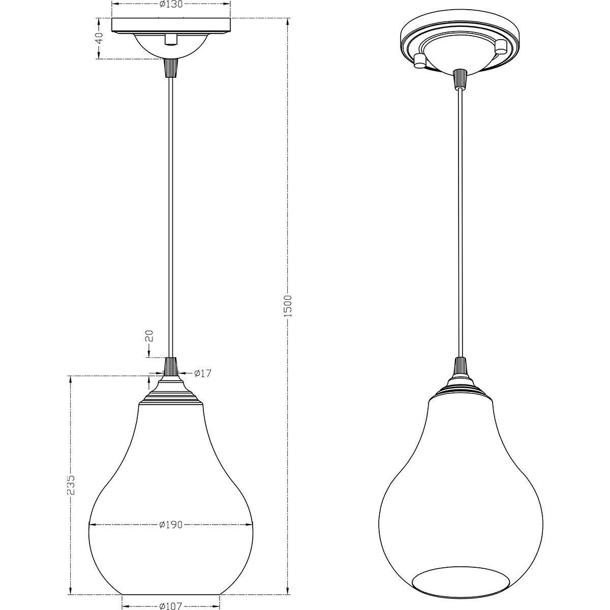 LED Hanglamp - Trion Jesma - E14 Fitting - Rond - Mat Brons Aluminium