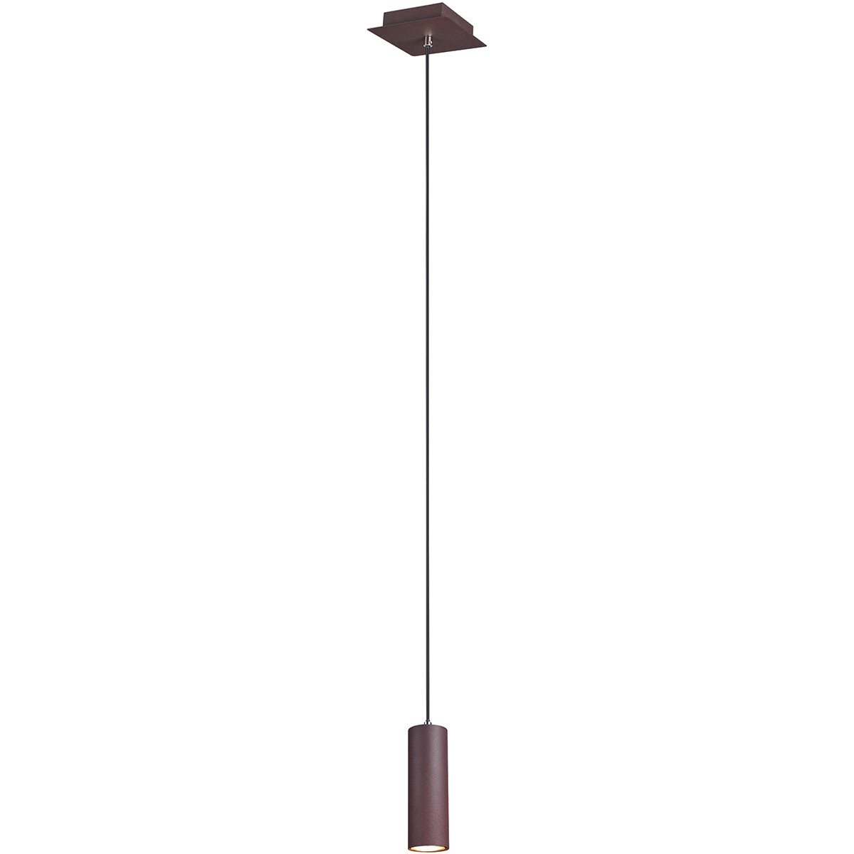 LED Hanglamp - Trion Mary - GU10 Fitting - 1-lichts - Vierkant - Roestkleur - Aluminium