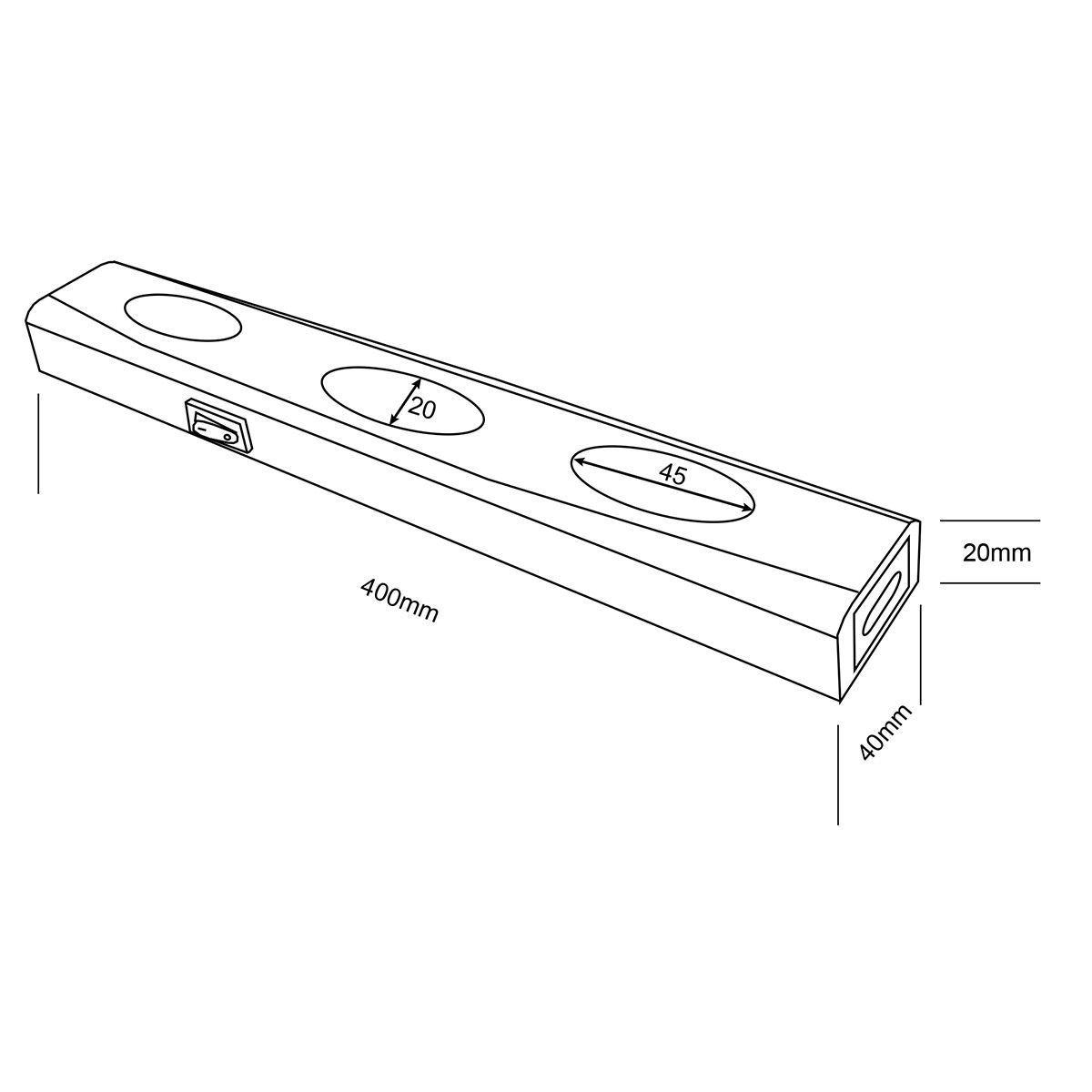 LED Keukenkast Verlichting - Trion Arigany - 3W - Koppelbaar - Warm Wit 3000K - 3-lichts - Rechthoek - Mat Grijs