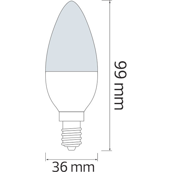 LED Lamp 10 Pack - E14 Fitting - 4W - Helder/Koud Wit 6400K