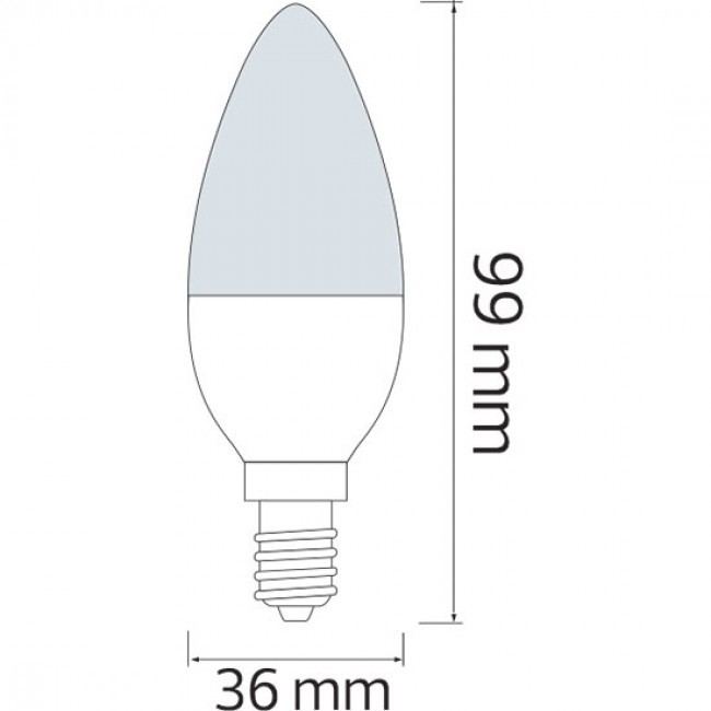 LED Lamp 10 Pack - E14 Fitting - 6W - Helder/Koud Wit 6400K