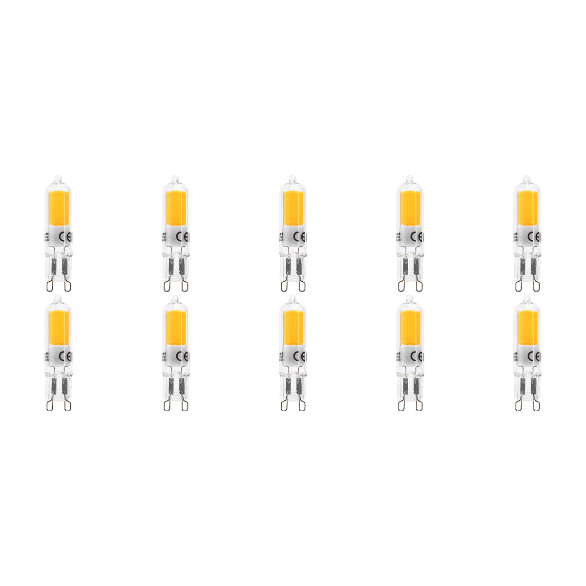 LED Lamp 10 Pack - Velvalux - G9 Fitting - Dimbaar - 3W - Natuurlijk Wit 4000K | Vervangt 32W