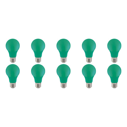 LED Lamp 10 Pack - Specta - Groen Gekleurd - E27 Fitting - 3W