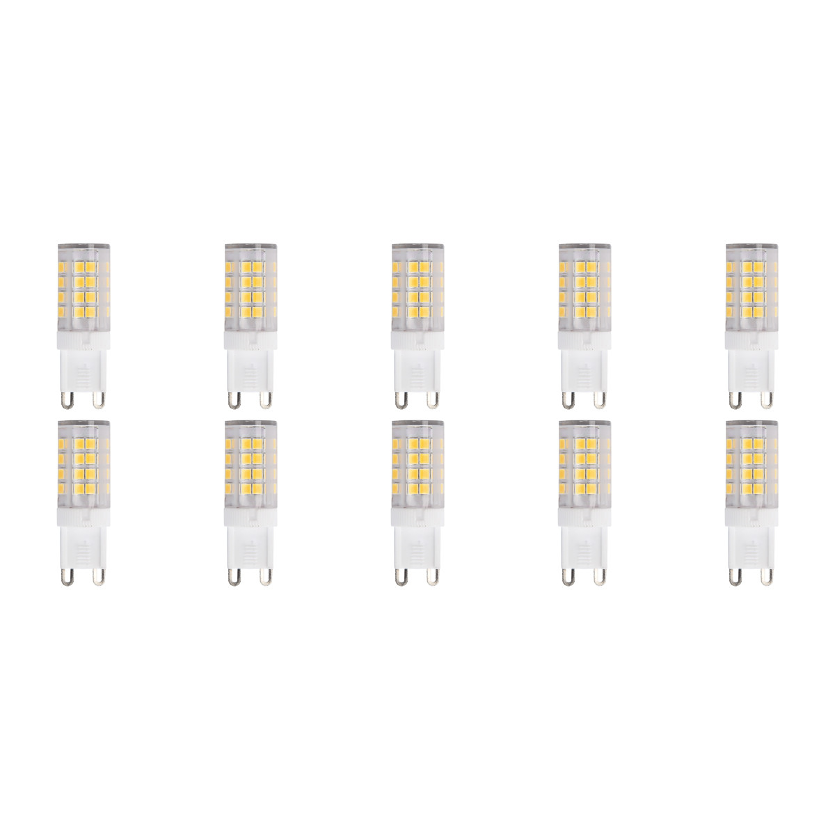 LED Lamp 10 Pack - Aigi - G9 Fitting - 3.5W - Helder/Koud Wit 6500K | Vervangt 30W