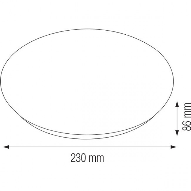 LED Plafondlamp - Basic - Opbouw Rond 15W - Natuurlijk Wit 4200K - Mat Wit Aluminium - Ø230mm