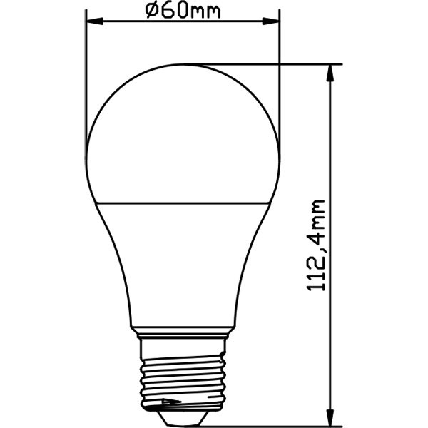 LED Lamp - E27 Fitting - 10W Dimbaar - Natuurlijk Wit 4200K