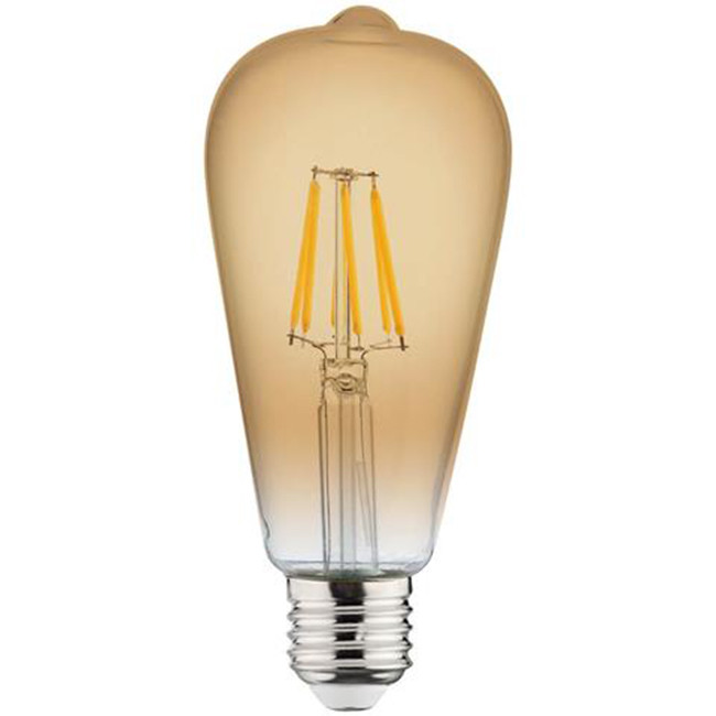 LED Lamp - Filament Rustiek - Vita - E27 Fitting - 6W - Warm Wit 2200K