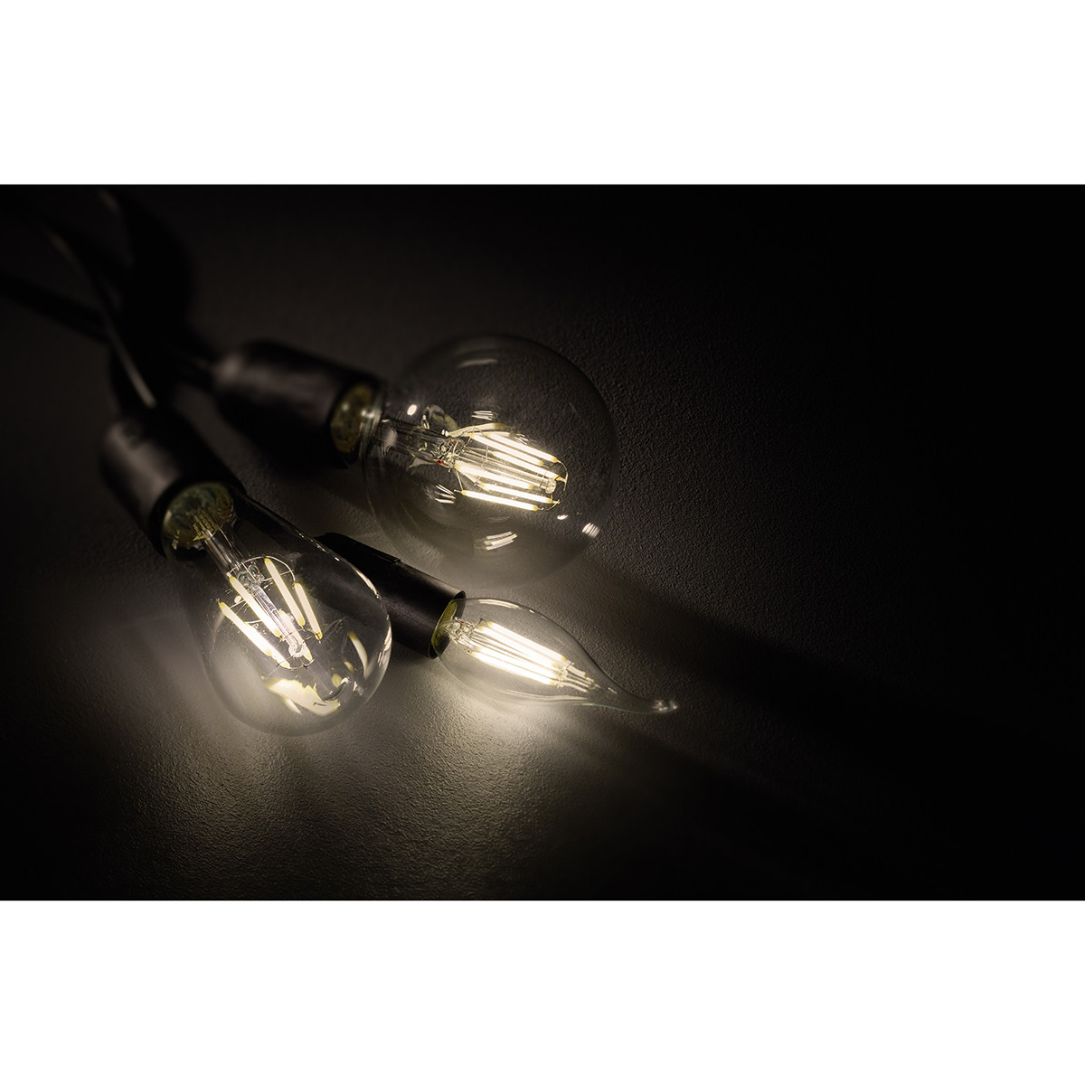 LED Lamp - Filament - Trion Globin - E27 Fitting - 8W - Warm Wit 2700K - Dimbaar - Transparent Helder - Glas