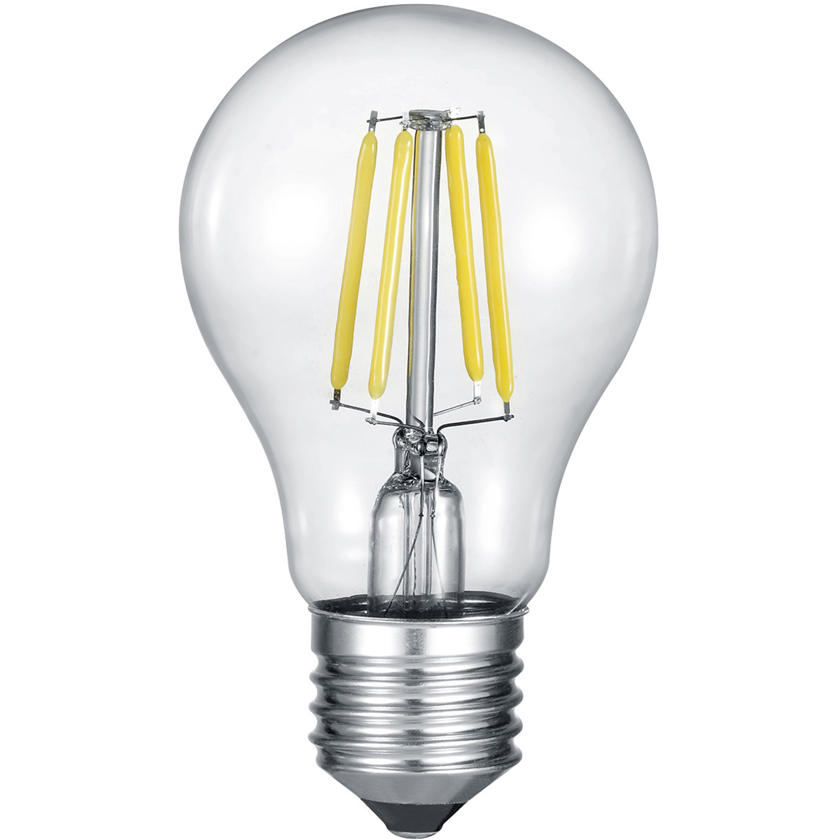 LED Lamp - Filament - Trion Limpo - E27 Fitting - 8W - Warm Wit 2700K - Dimbaar - Transparent Helder - Glas