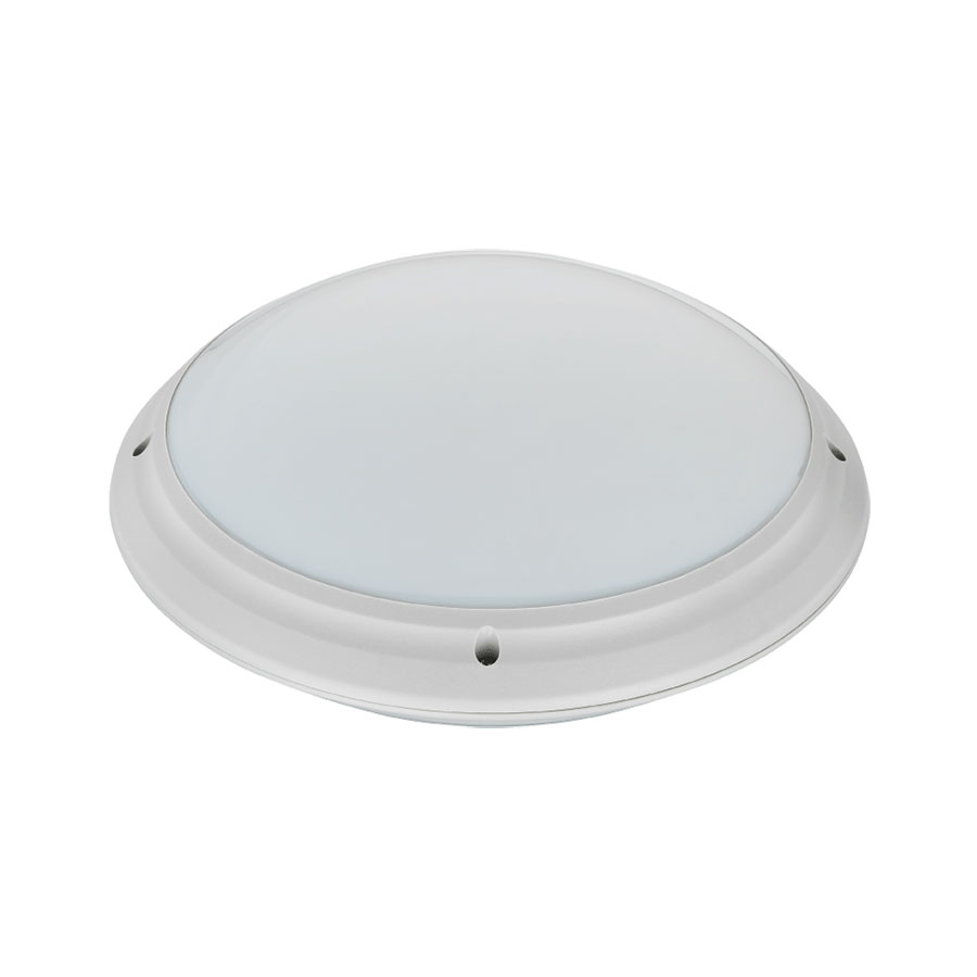 LED Plafondlamp - Badkamerlamp - Aquin - Waterdicht IP65 - E27 Fitting - Opbouw - Rond - Zilver