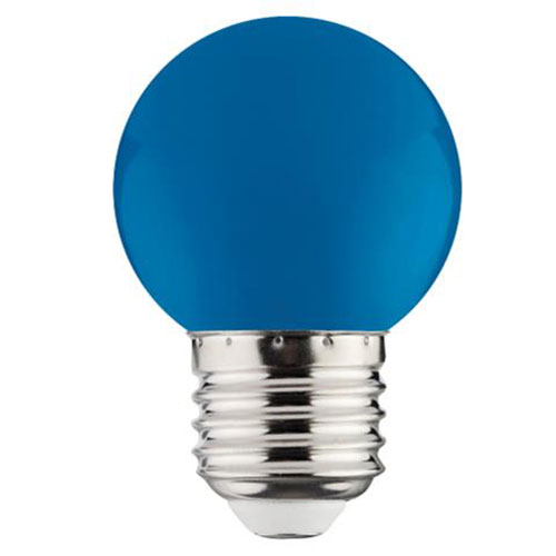 LED Lamp E27 - Kozolux Romba - Blauw Gekleurd - 1W