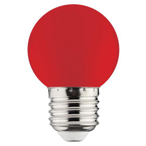 LED Lamp E27 - Kozolux Romba - Rood Gekleurd - 1W