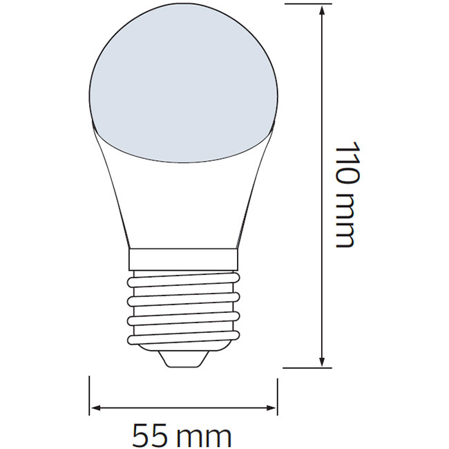 LED Lamp - Specta - Blauw Gekleurd - E27 Fitting - 3W