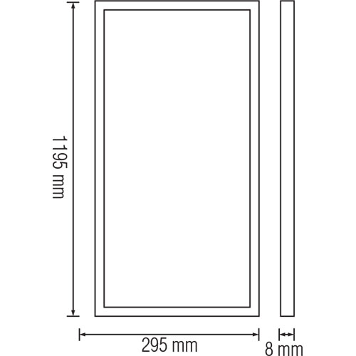 LED Paneel - 30x120 Natuurlijk Wit 4200K - 36W Inbouw Rechthoek - Mat Wit - Flikkervrij