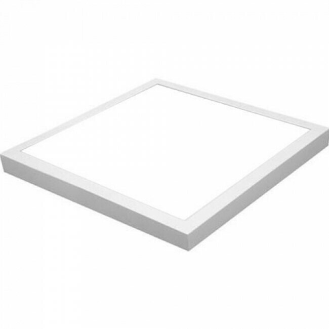 LED Paneel - 30x30 Helder/Koud Wit 6400K - 28W Opbouw Vierkant - Mat Wit - Flikkervrij