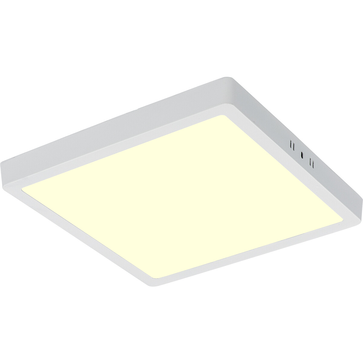 LED Paneel - 30x30 Warm Wit 3000K - 28W Opbouw Vierkant - Mat Wit - Flikkervrij