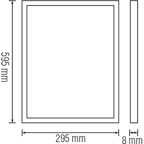 LED Paneel - 30x60 Helder/Koud Wit 6400K - 24W Inbouw Rechthoek - Mat Wit - Flikkervrij