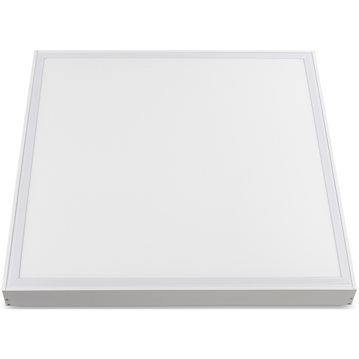 LED Paneel - Aigi Clena - 60x60 Helder/Koud Wit 6000K - 40W Opbouw Vierkant - Mat Wit - Flikkervrij