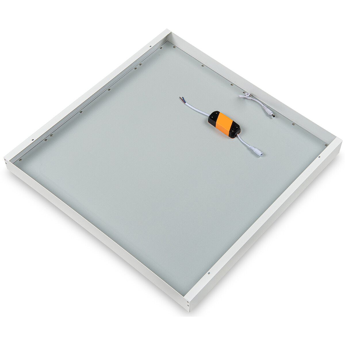 LED Paneel - Aigi Clena - 60x60 Helder/Koud Wit 6000K - 40W Opbouw Vierkant - Mat Wit - Flikkervrij