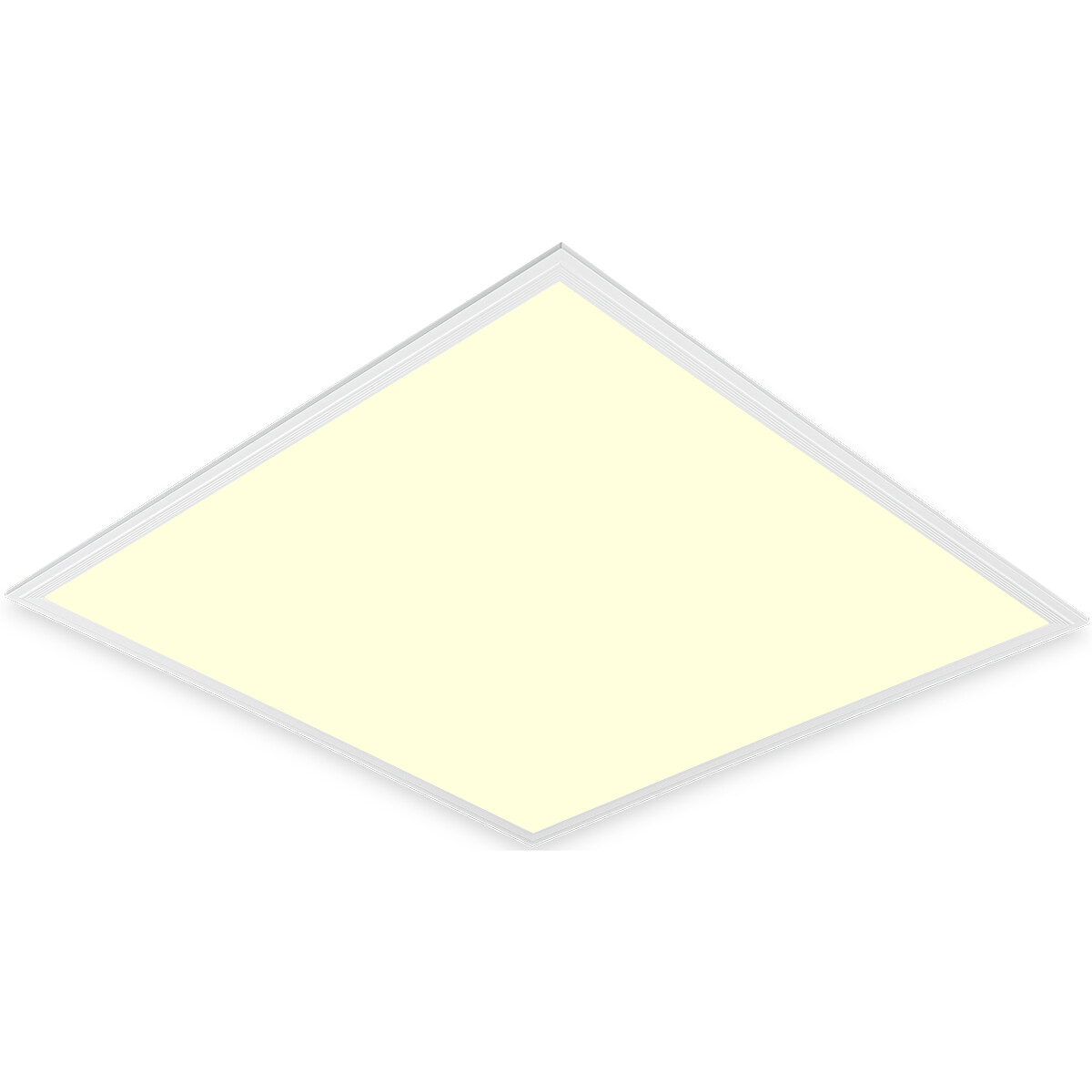 LED Paneel - Aigi Clena - 60x60 Warm Wit 3000K - 40W Inbouw Vierkant - Mat Wit - Flikkervrij