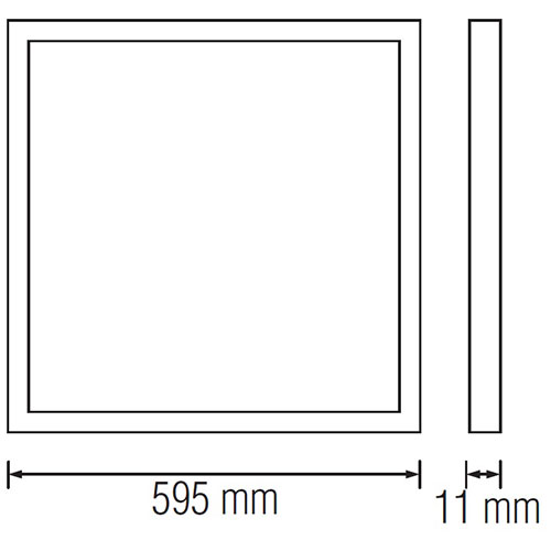 LED Paneel - Aigi Clena - Dimbaar - 60x60 Helder/Koud Wit 6000K - 40W Inbouw Vierkant - Mat Wit - Flikkervrij