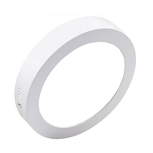 LED Downlight - Opbouw Rond 12W - Helder/Koud Wit 6400K - Mat Wit Aluminium - Ø170mm