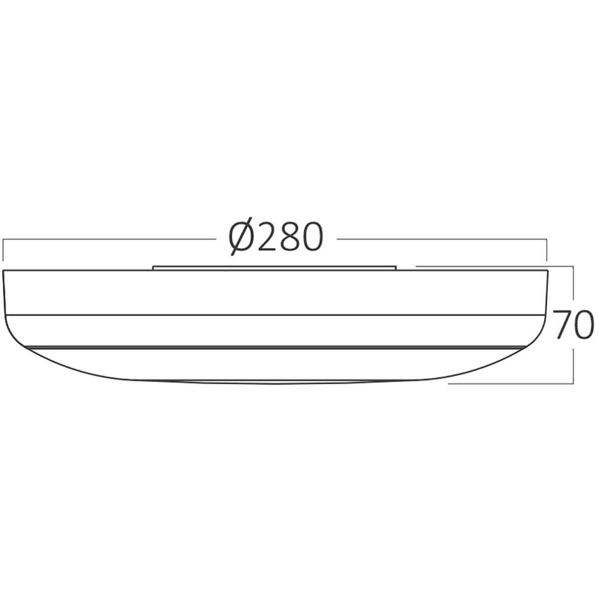 LED Plafondlamp met Sensor + Dag en Nacht Sensor - Brinton Gruna - 20W 2000lm - Aanpasbare Lichtkleur CCT - IP54 - Opbouw - Rond - Wit