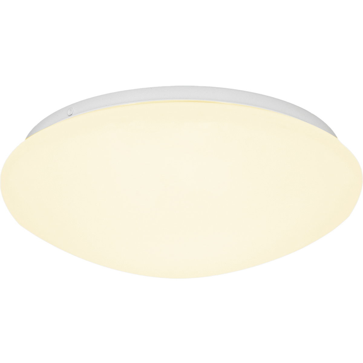 LED Plafondlamp met Sensor - Velvalux - 12W 1300lm - Warm Wit 3000K - Spatwaterdicht IP44 - Opbouw - Rond - Wit