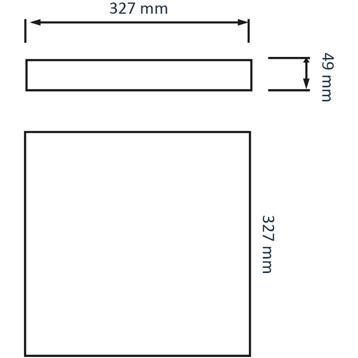 LED Plafondlamp - Plafondverlichting - Badkamerlamp - Andres - Opbouw Vierkant 30W - Waterdicht IP54 - Helder/Koud Wit 6400K - Mat Wit - Kunststof