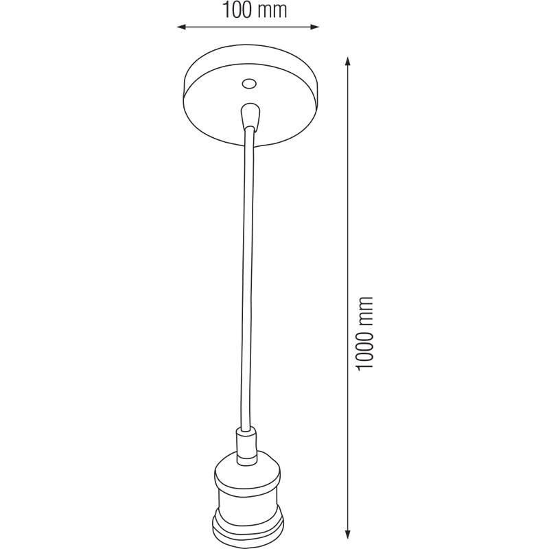 LED Hanglamp - Hangverlichting - Industrieel - Rond - Mat Chroom Aluminium - E27