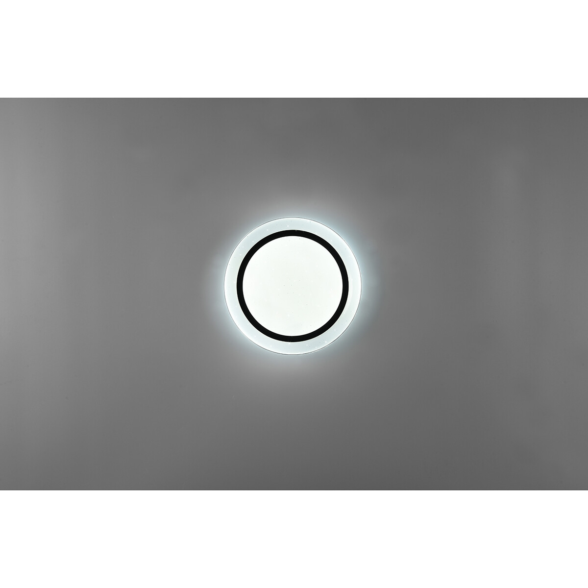 LED Plafondlamp - Plafondverlichting - Trion Atras - 10.5W - Aanpasbare Kleur - Afstandsbediening - Dimbaar - Sterlicht - Rond - Mat Zwart - Kunststof