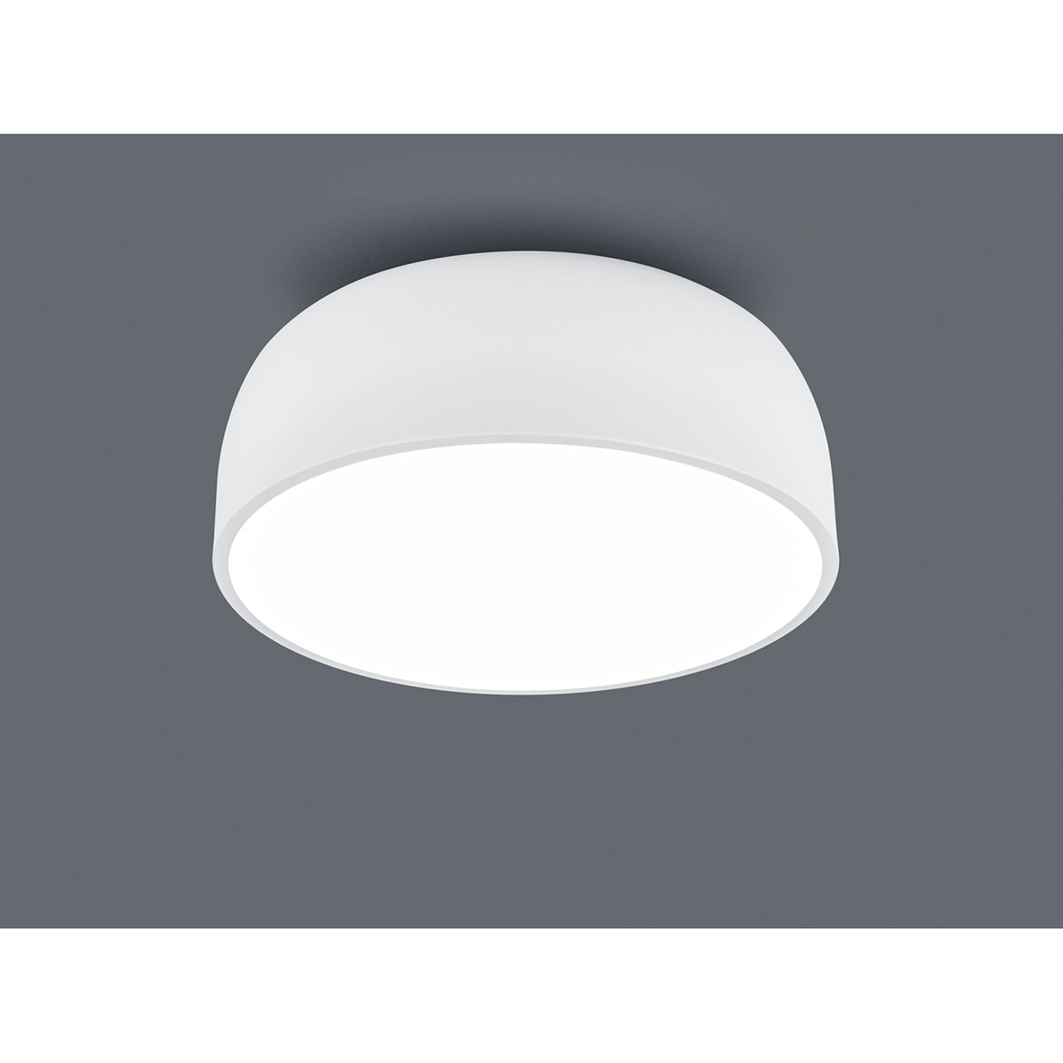 LED Plafondlamp - Plafondverlichting - Trion Barnon - E27 Fitting - 4-lichts - Rond - Mat Wit - Aluminium