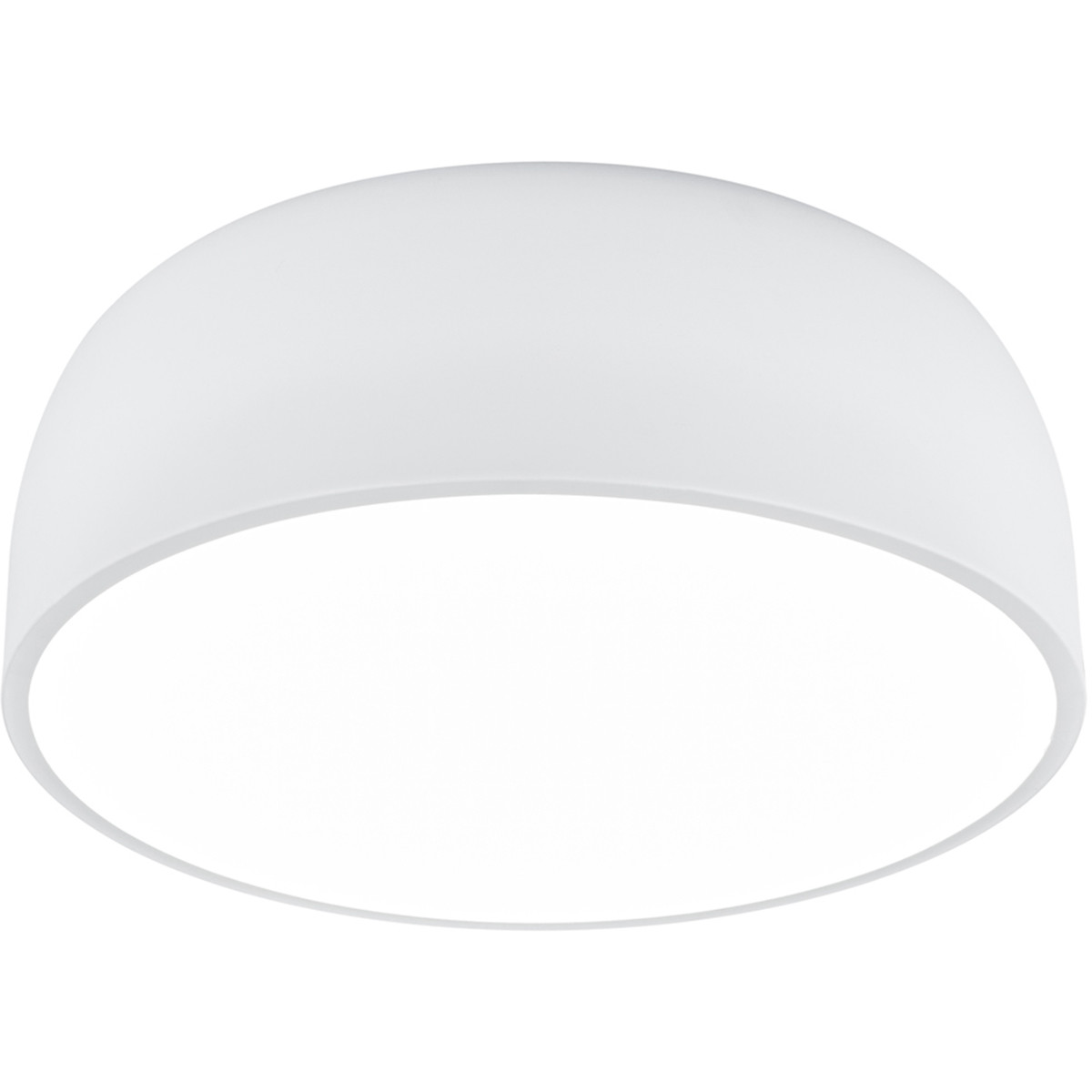 LED Plafondlamp - Plafondverlichting - Trion Barnon - E27 Fitting - 4-lichts - Rond - Mat Wit - Aluminium