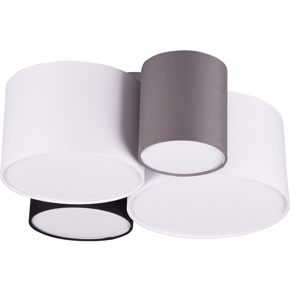 LED Plafondlamp - Plafondverlichting - Trion Hotia - E27 Fitting - 4-lichts - Rond - Meerkleurig - Aluminium