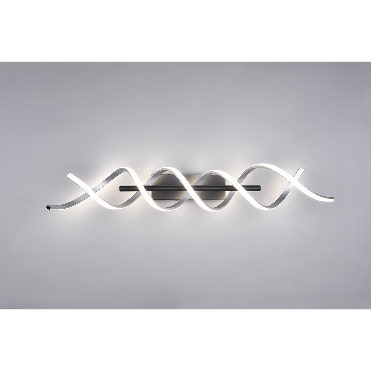 LED Plafondlamp - Plafondverlichting - Trion Sarina - 41W - Aanpasbare Kleur - Dimbaar - Rechthoek - Geborsteld Zilver - Aluminium