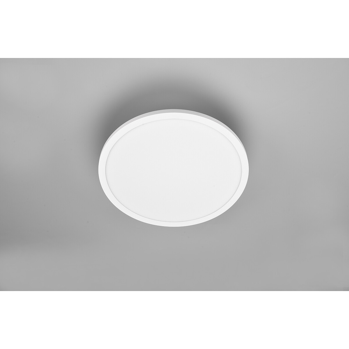 LED Plafondlamp - Plafondverlichting - Trion Trula - 29W - Natuurlijk Wit 4000K - Dimbaar - Rond - Mat Wit - Aluminium