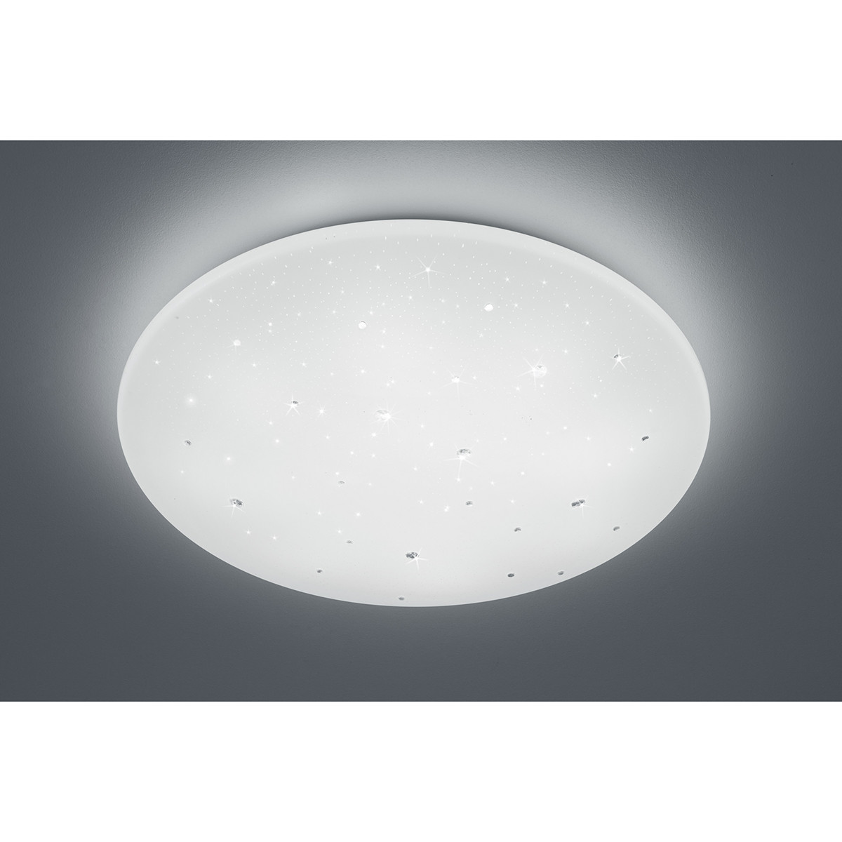 LED Plafondlamp - Trion Acinoa - 40W - Aanpasbare Kleur - Dimbaar - Afstandsbediening - Rond - Mat Wit