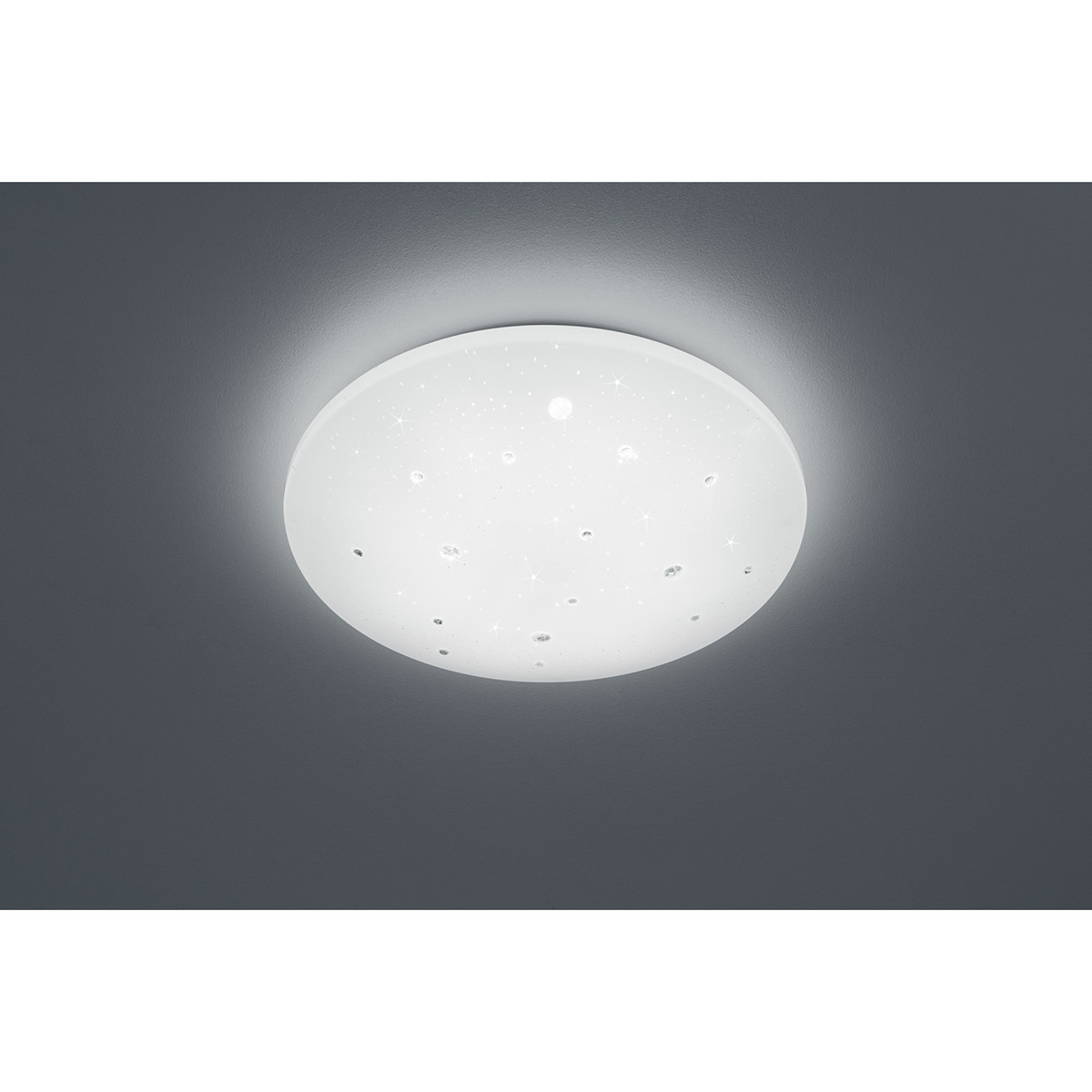 LED Plafondlamp - Badkamerlamp - Trion Acinoa - Spatwaterdicht IP44 - Dimbaar - 21W - Natuurlijk Wit 4000K - Rond - Mat Wit