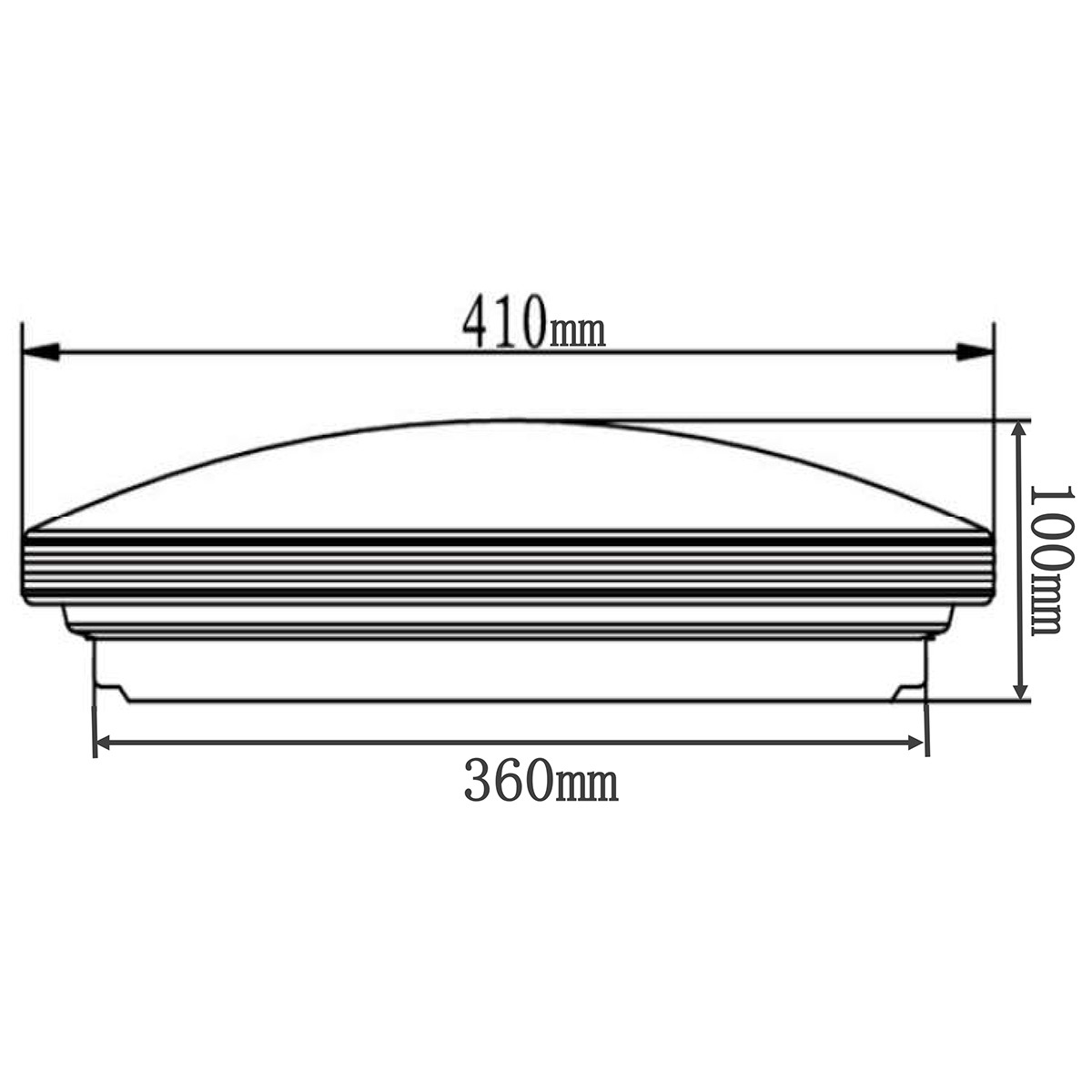 LED Plafondlamp - Badkamerlamp - Trion Apity - Opbouw Rond 24W - Spatwaterdicht IP44 - Dimbaar - Warm Wit 3000K - Glans Chroom - Aluminium