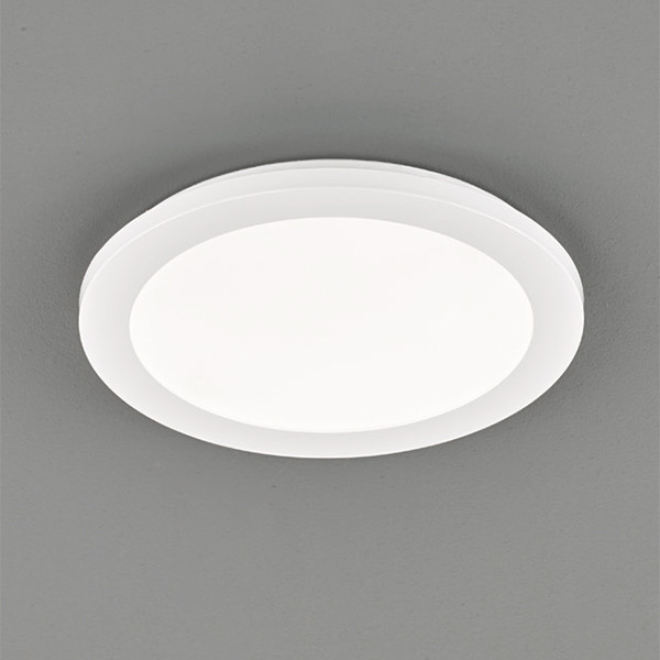 LED Plafondlamp - Badkamerlamp - Trion Camy - Opbouw Rond 13W - Spatwaterdicht IP44 - Dimbaar - Warm Wit 3000K - Mat Wit