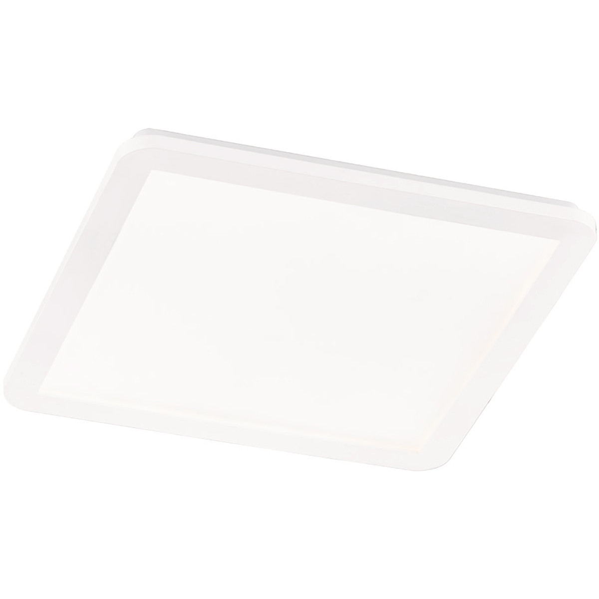 LED Plafondlamp - Badkamerlamp - Trion Camy - Opbouw Vierkant 22W - Spatwaterdicht IP44 - Dimbaar - Warm Wit 3000K - Mat Wit