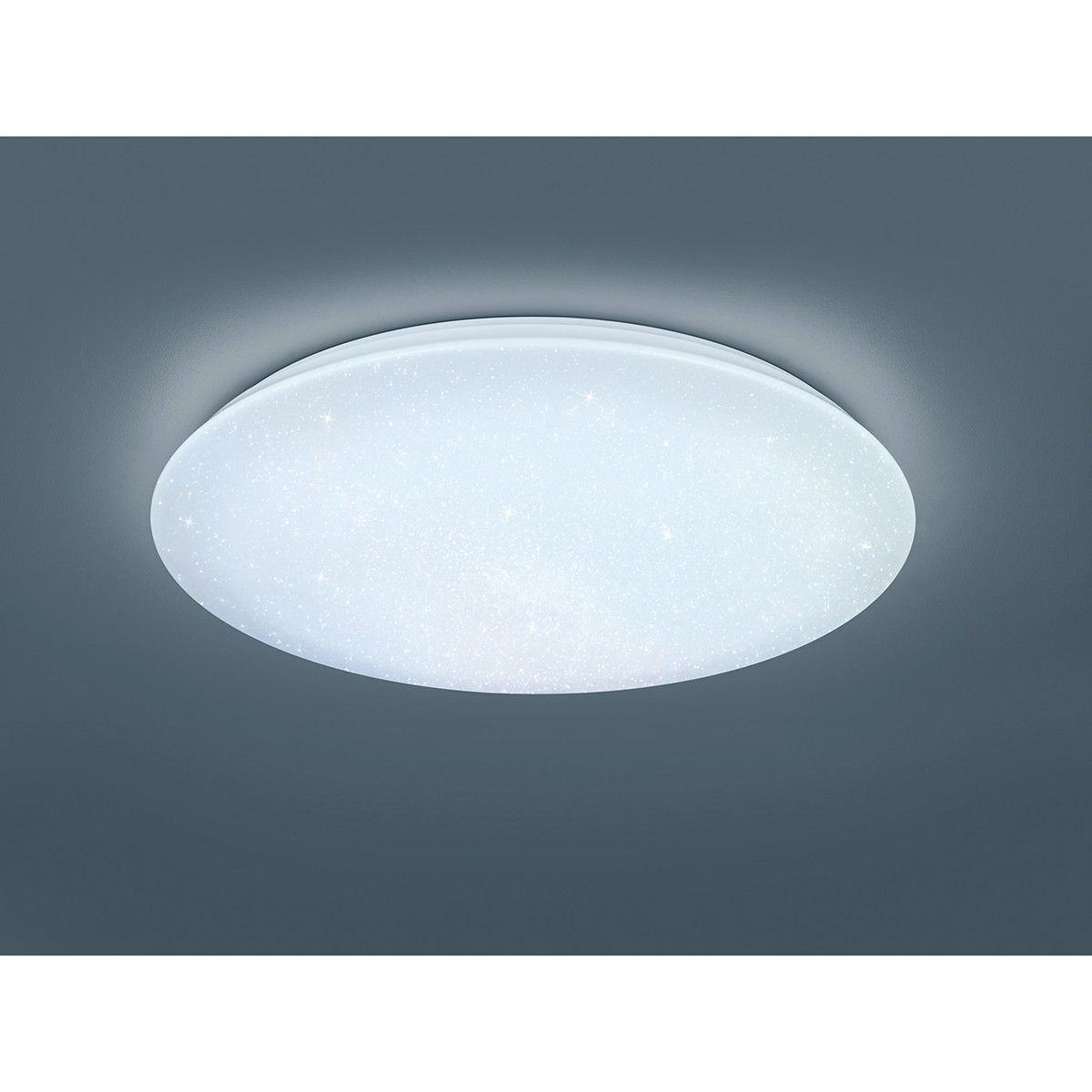 LED Plafondlamp - Trion Kilomu - 80W - Aanpasbare Kleur - Dimbaar - Afstandsbediening - Rond - Mat Wit