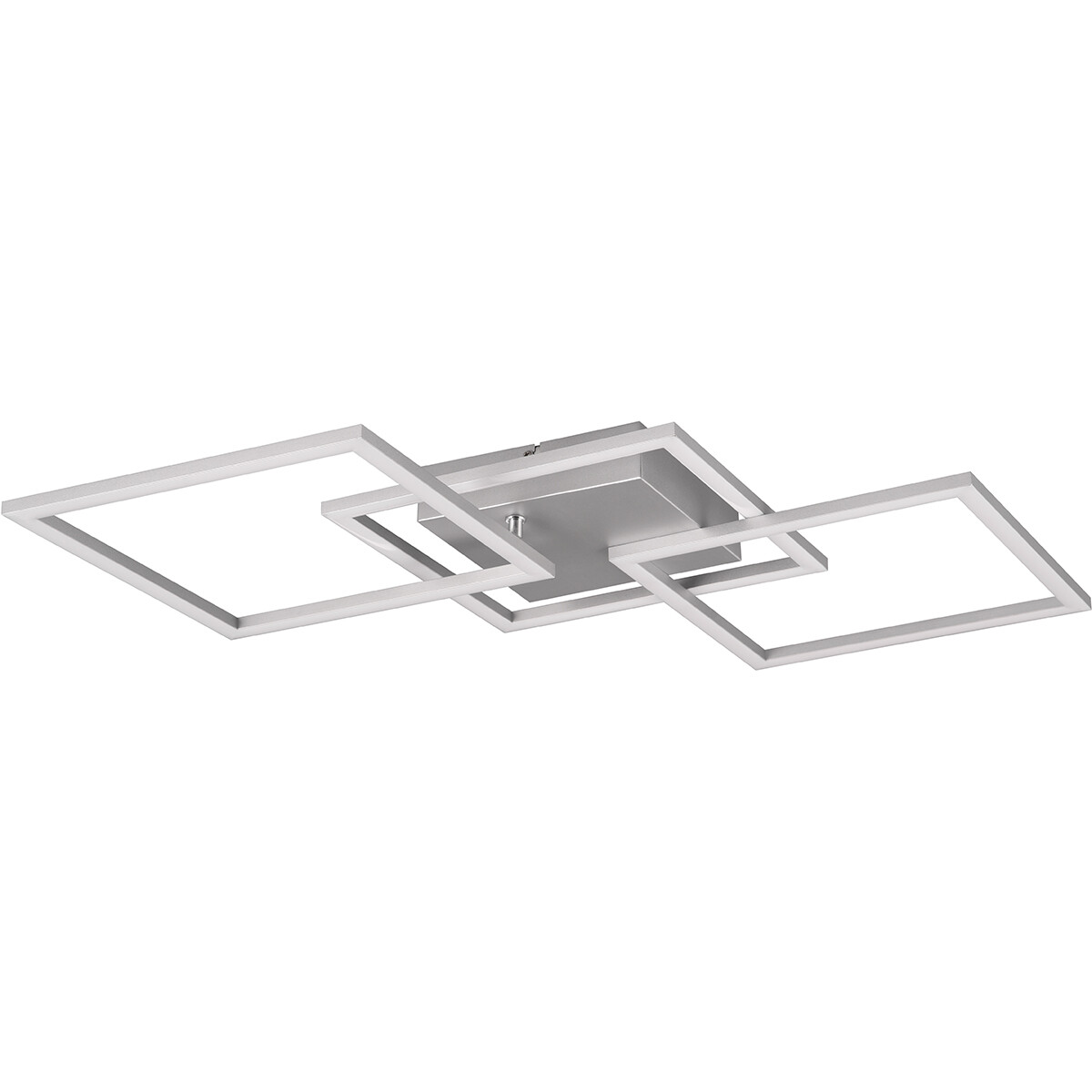 LED Plafondlamp - Trion Square - 31W - Warm Wit 3000K - Vierkant - Titaan- Metaal