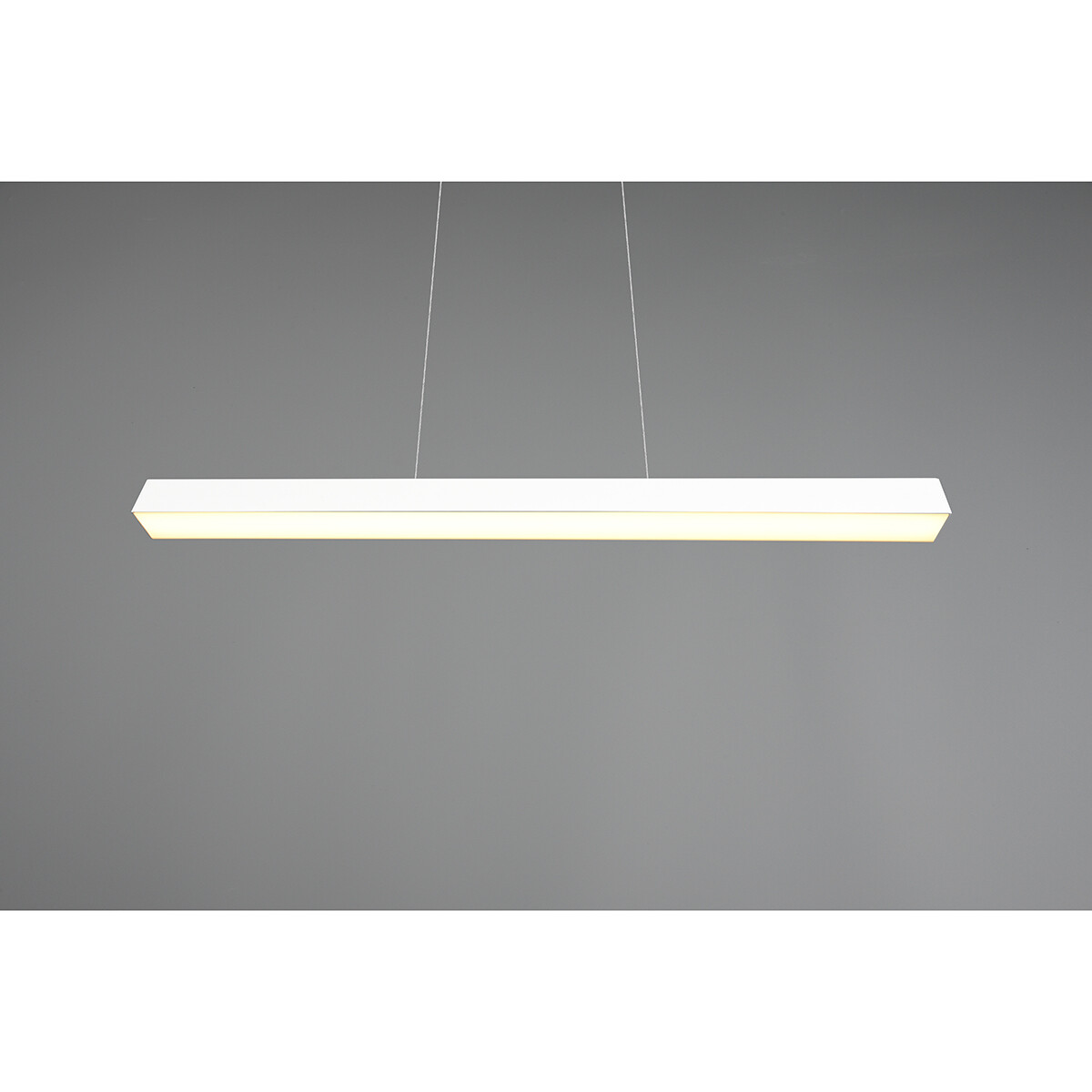 LED Railverlichting - Hanglamp - Trion Dual Parola Up and Down - 2 Fase - 29W - Warm Wit 3000K - Dimbaar - Rechthoek - Mat Wit - Aluminium