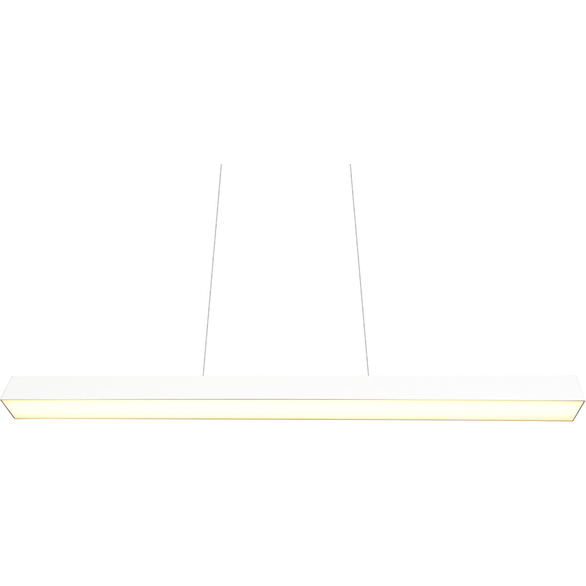 LED Railverlichting - Hanglamp - Trion Dual Parola Up and Down - 2 Fase - 29W - Warm Wit 3000K - Dimbaar - Rechthoek - Mat Wit - Aluminium