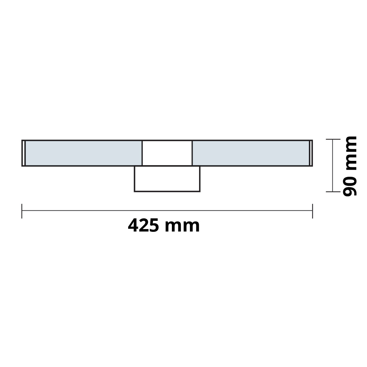 LED Spiegelverlichting - Rond 12W - Natuurlijk Wit 4200K - Glans Chroom Kunststof